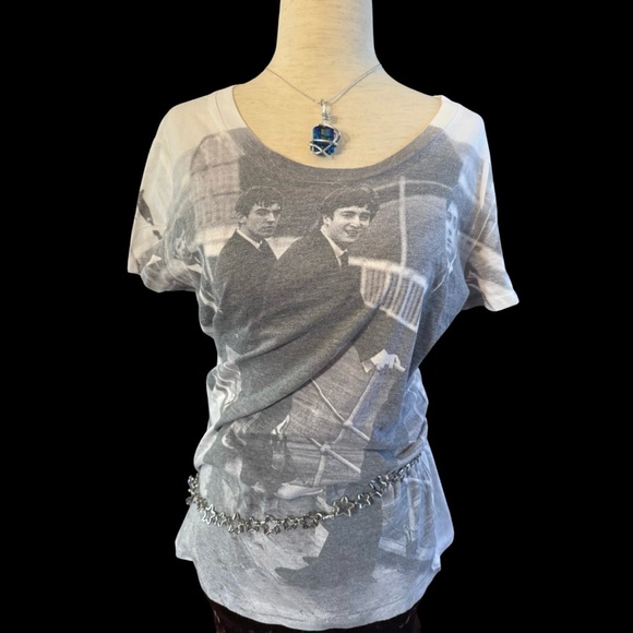 SOLD Beatles Official Photo Graphic Print Women's Top Sz XL - Picture 10 of 10